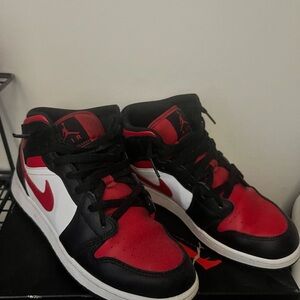 Nike Women's Shoes - Red, Black, and White